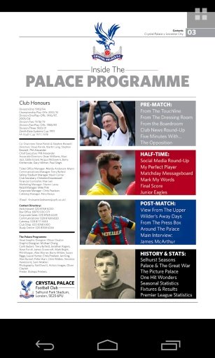 Crystal Palace FC programmes截图4