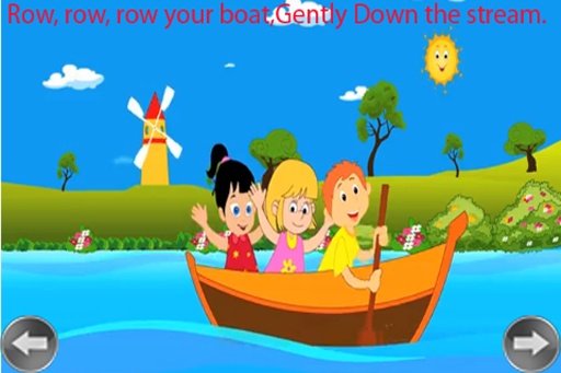 Kids Nursery Rhyme Row Row Row Your Boat截图4