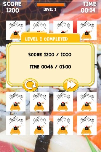 Sushi Memory Game For Kids截图1