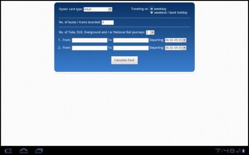 London Tube Price Calculator截图3