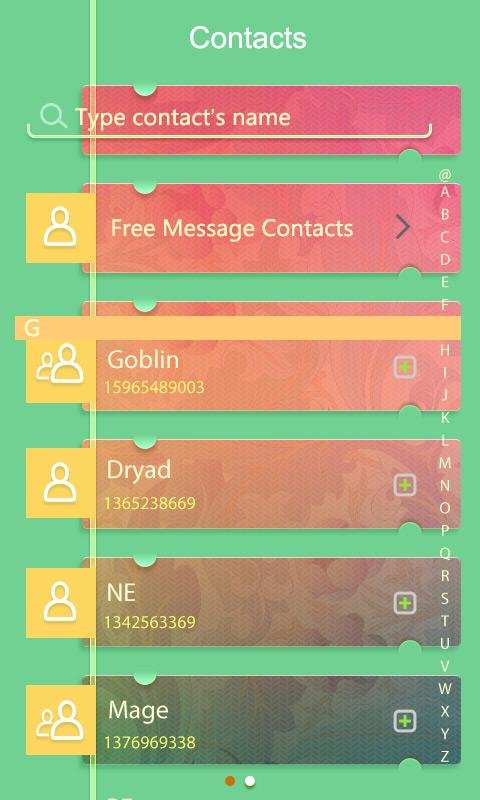 GO SMS PRO CARDS THEME EX截图2