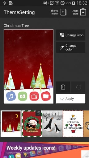 Christmas Tree Atom Theme截图3