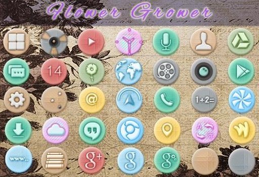 Flower Grower Icons &amp; Theme截图1
