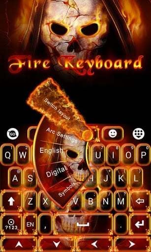 Fire Soul GO Keyboard Theme截图6