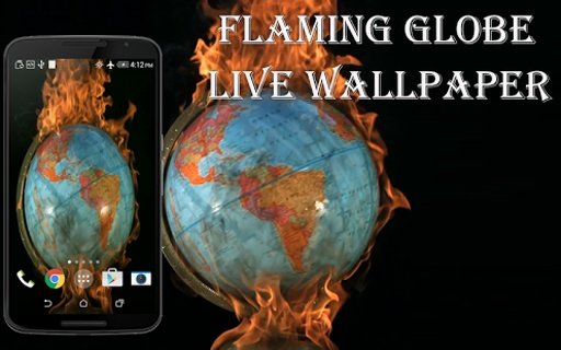 Flaming Globe Live Wallpaper截图1