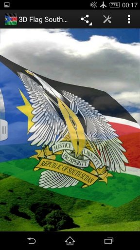 3D Flag South Sudan LWP截图1