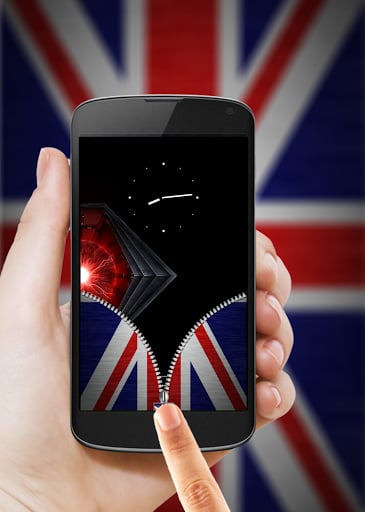 UK Flag Zipper Lock截图2