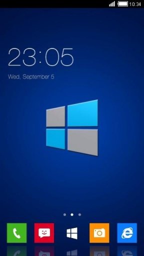 Simple Blue Android Theme截图2