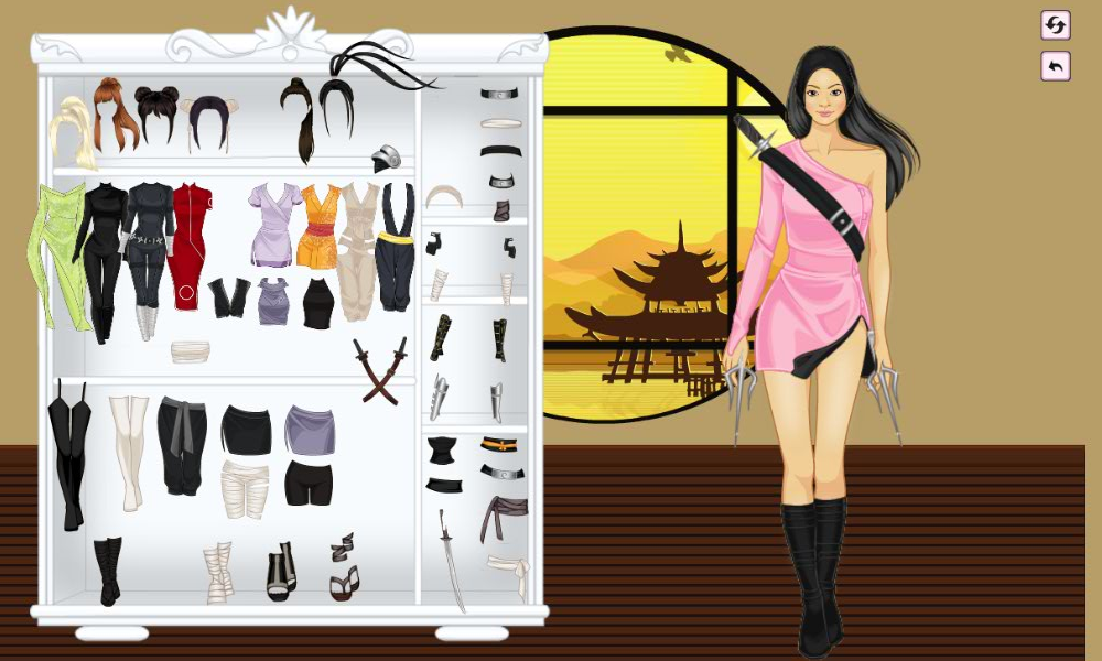 Ninja Girl DressUp截图3