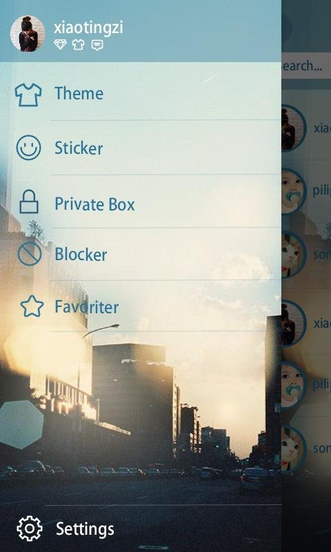 GO SMS STREET SUNSET THEME截图7