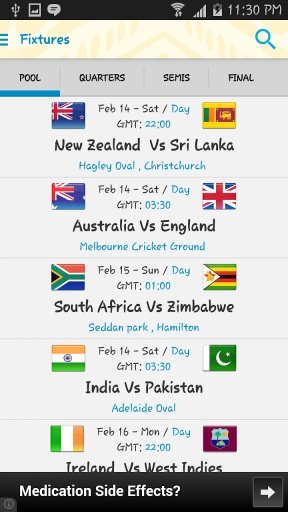 Cricket Schedule 2015截图3