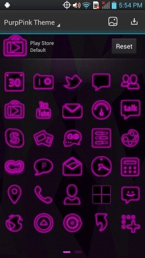 Next Launcher - PurpPink Theme截图1