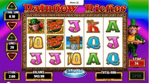 Rainbow Riches Respin Slots截图2