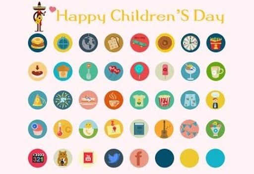 Childrens Day Icons &amp; Theme截图3