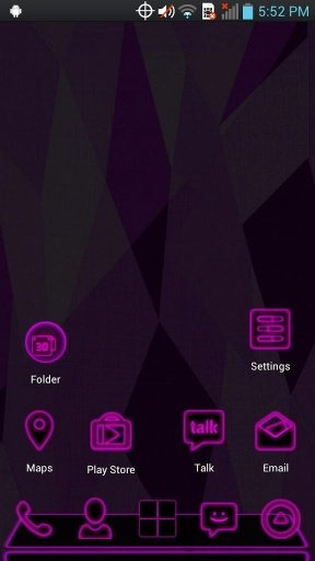 Next Launcher - PurpPink Theme截图3