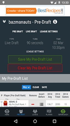 AFL SuperCoach Draft 2015截图3