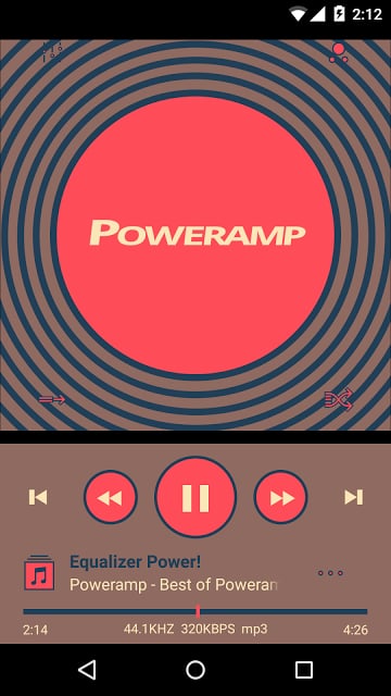 Skin for Poweramp Flat Vintage截图10