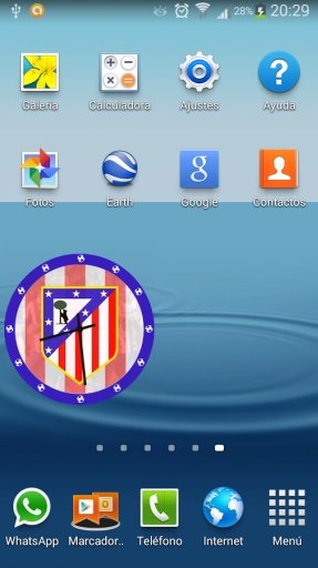 Atl&eacute;tico Madrid Clock Widget截图1