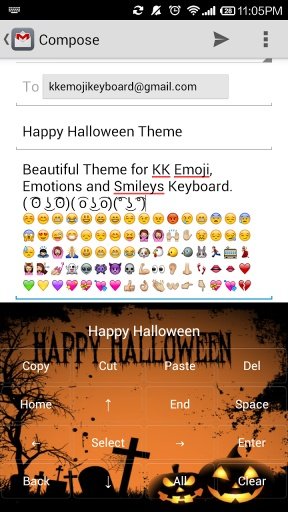 Happy Halloween Emoji Keyboard截图2