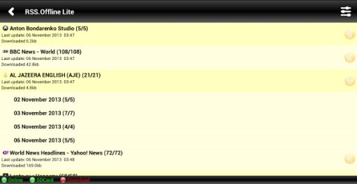 RSS.Offline Lite截图4
