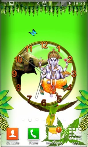 Ganesh Clock live wallpaper截图2