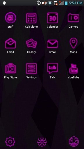 Next Launcher - PurpPink Theme截图2