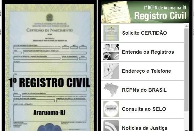 1º REGISTRO CIVIL de ARARUAMA截图1