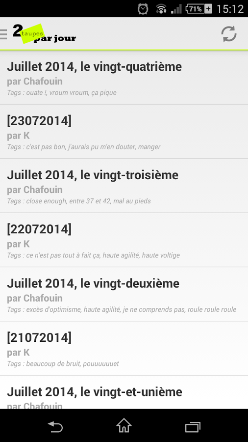 2 taupes par jour截图1