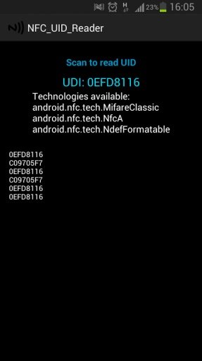 NFC card UID reader截图2