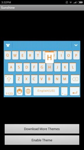 Sunshine iKeyboard Theme截图1