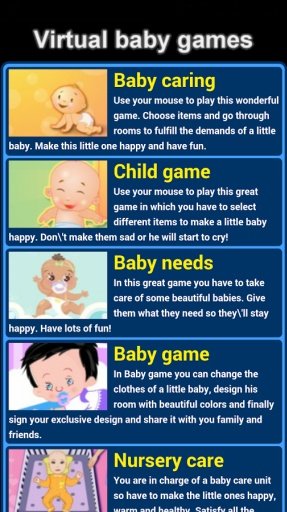 Virtual baby Games截图1