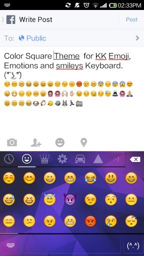 Color Square Emoji Keyboard截图1