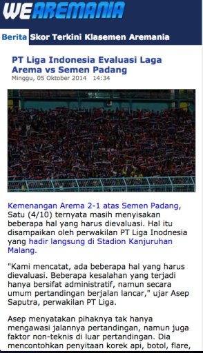 Arema Malang FC News截图3