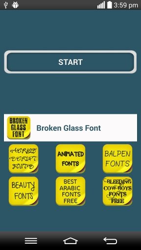 Broken glass Font截图2