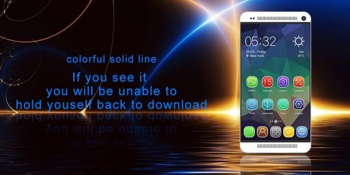 Colorful solid line Theme截图1