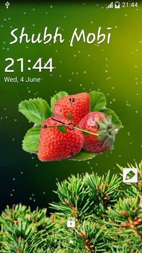 Strawberry Clock Live Wall截图3