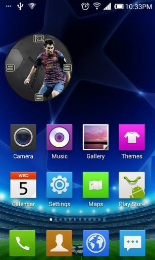 Lionel Messi Clock Widget截图3