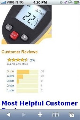 Reviews Infrared Thermometer截图2