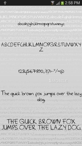 Hand3 fonts for FlipFont&reg;截图5