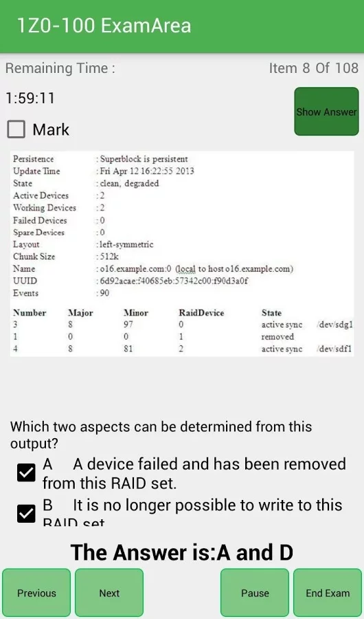 EA 1Z0-100 Oracle Exam截图5