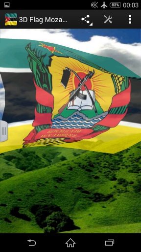 3D Flag Mozambique LWP截图3