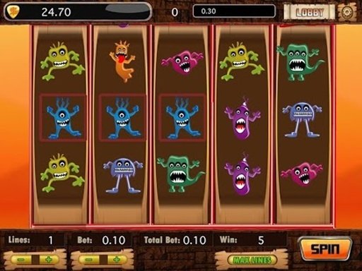 Angry Monster Slot Machines截图2