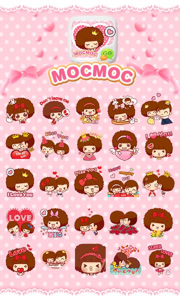 GO SMS PRO MOCMOC STICKER截图3