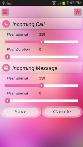 Flash Blink On Call - SMS截图3