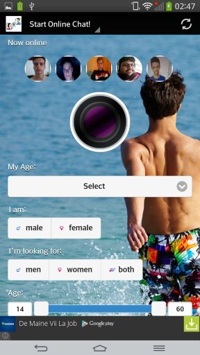 Chatroulette-with Male&amp;Female截图1