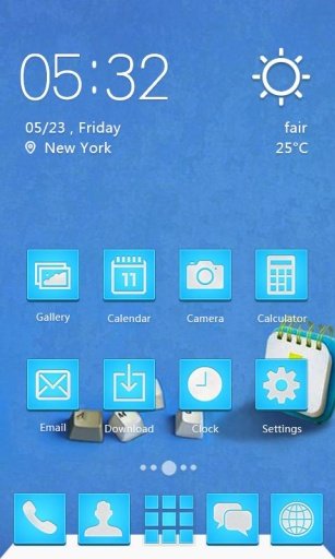 Blue Cool Icons &amp; Theme截图4