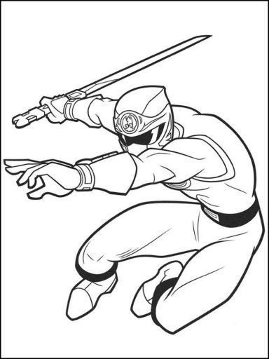 Power Ranger Coloring Page截图1