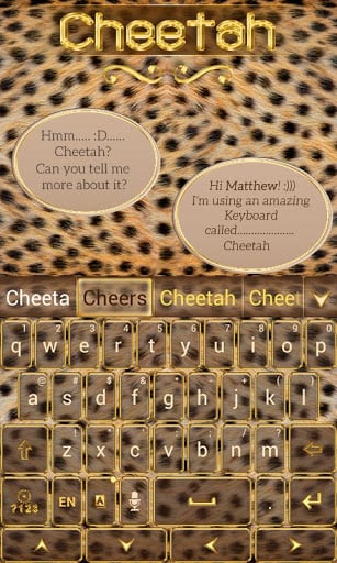 Cheetah GO Keyboard Theme截图3