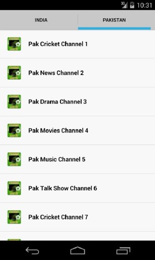 Pakistan India Live TV截图2
