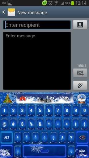 GO Keyboard Christmas HD Theme截图2